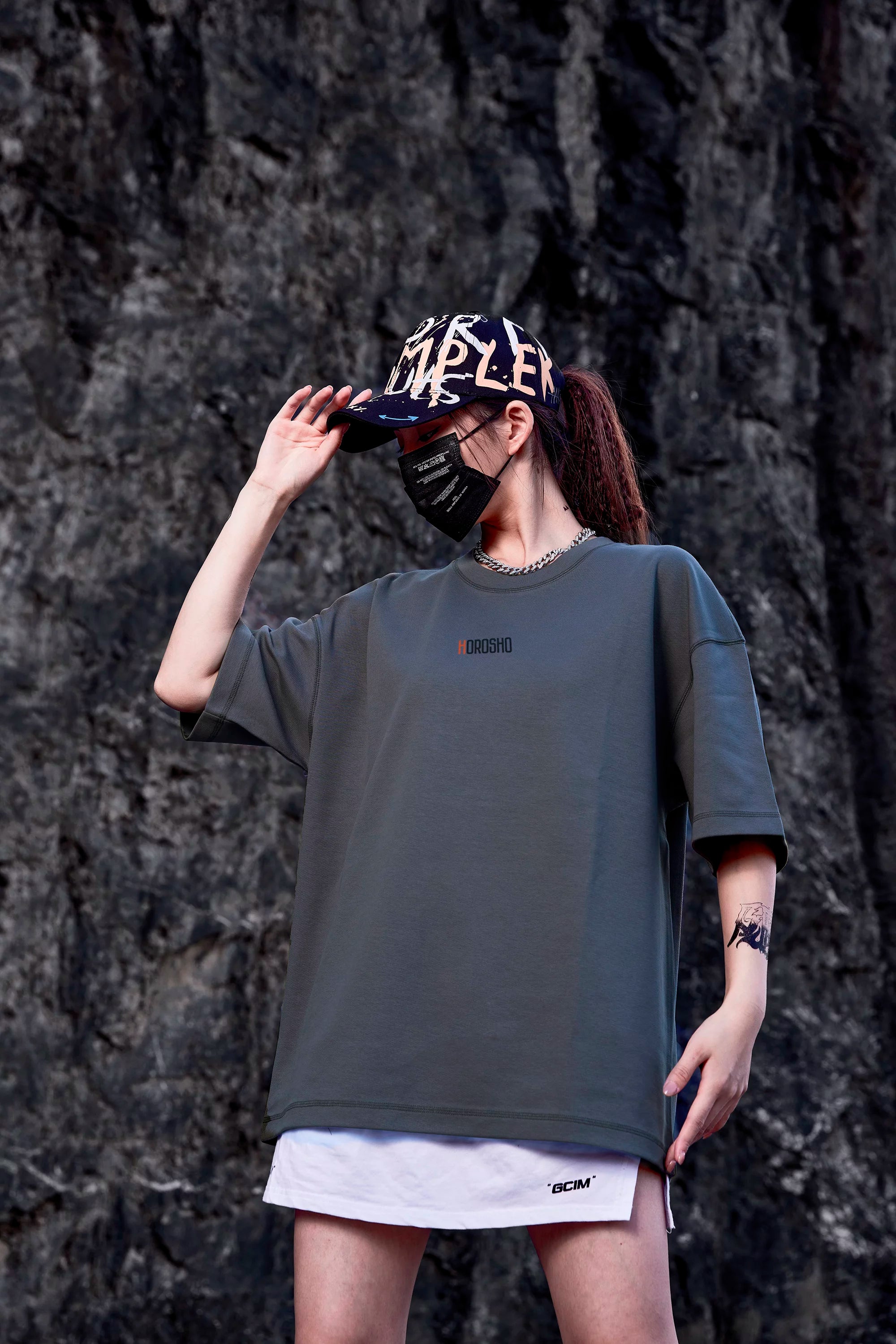 HOROSHO Premium T-Shirt - Strukturierter Baumwollstoff, knitterfreies Design